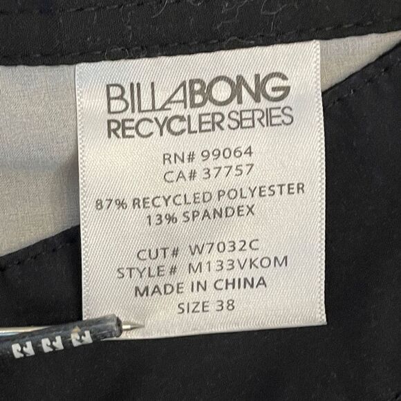 Billabong Mens Shorts Taj Burrow Platinum Recycler Series Gravity Stretch Sz 38 - Picture 4 of 9